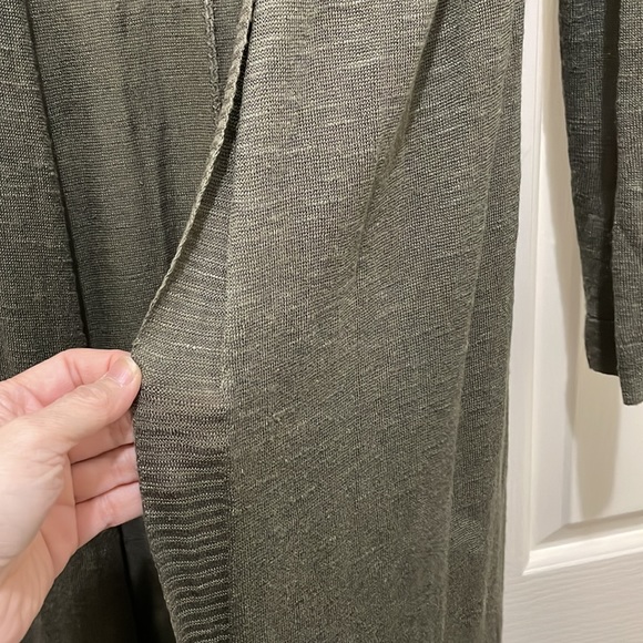 Lucky Brand full length green cardigan (sz s) - Picture 5 of 10